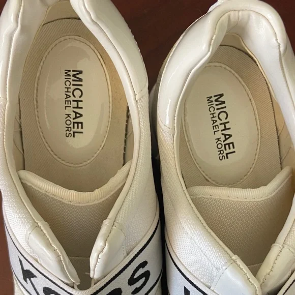 Michael Kors White and Black Women's Sneakers - Picture 3 of 4